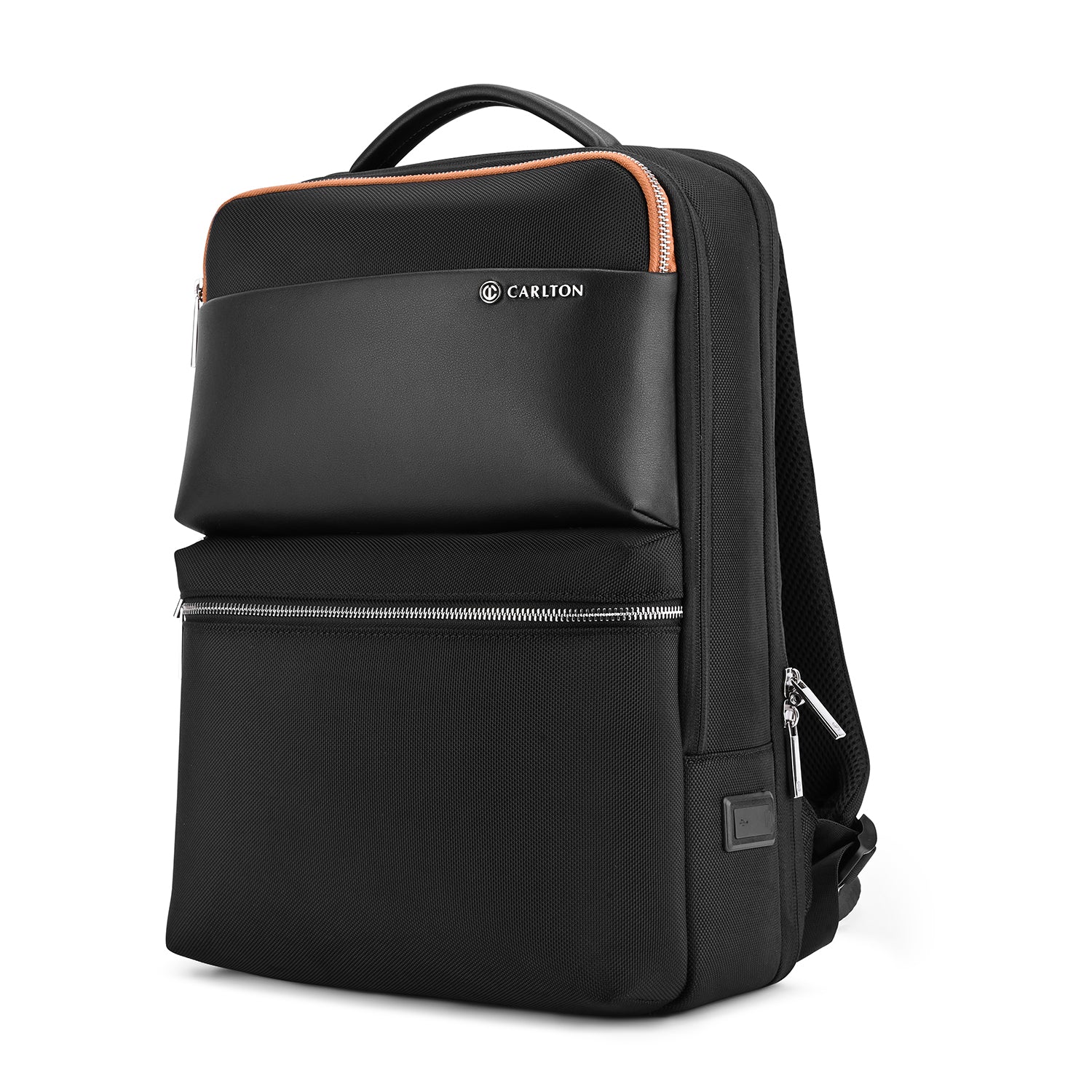 CARLTON EVOQUE LP BACPACK JET BLACK – Carlton Bags India