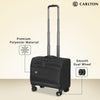 Carlton Southwark Laptop Folio On Wheels - Black