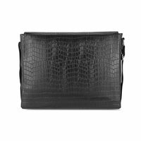 Topaz Messenger Croc Black
