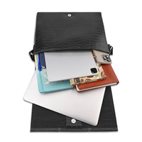 Topaz Messenger Croc Black