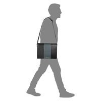 Topaz Messenger Croc Black