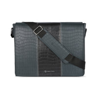 Topaz Messenger Croc Black