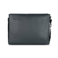 Topaz Messenger Croc Black