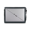 Topaz Messenger Croc Black