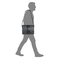 Topaz Messenger Croc Black